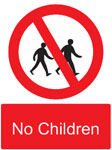 Sign for No Children
